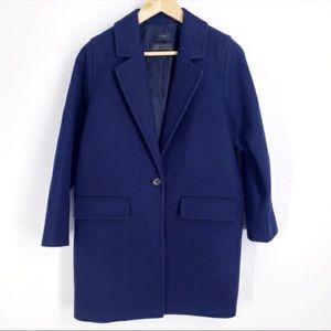 J Crew Melton Wool Coat size 0